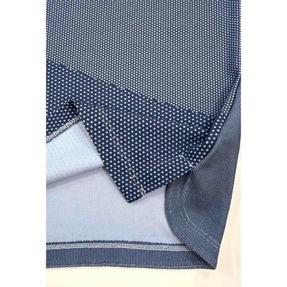 Nike Polo Shirt Mens Size 2XL Blue Tiger Woods Blade Collar Snap Dri-Fit CT3799 - Picture 6 of 12